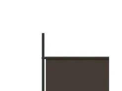 Mampara divisoria de 5 paneles Marrón 250x200 cm Tela