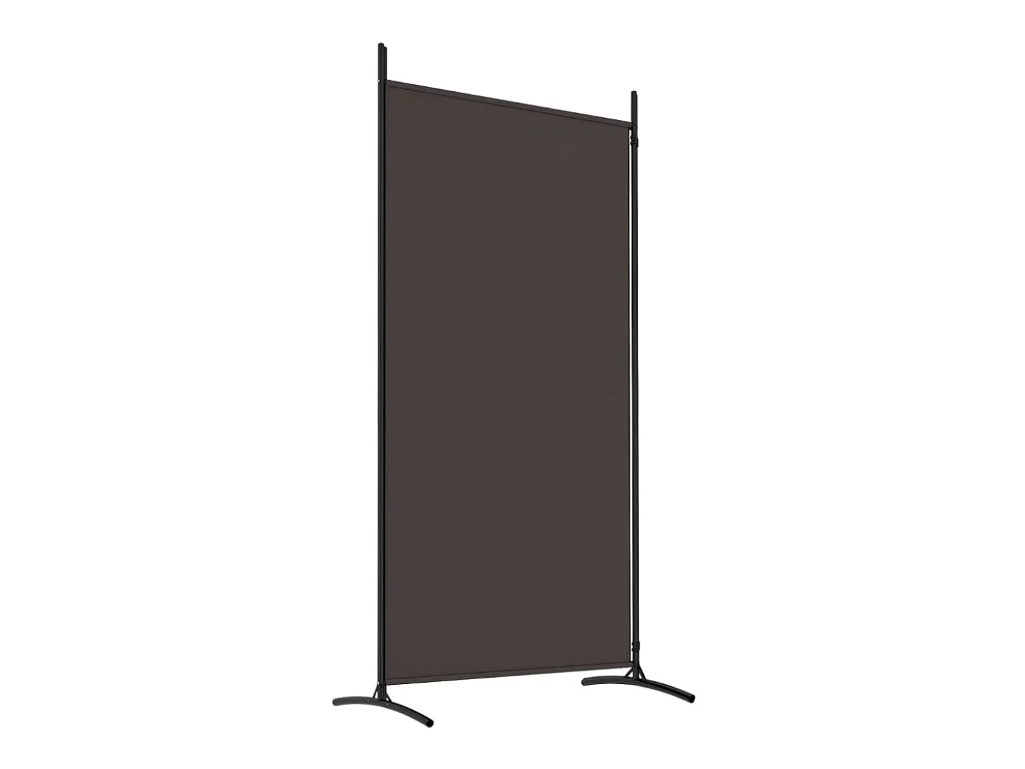 Mampara divisoria de 2 paneles Marrón 175x180 cm Tela