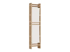 Mampara plegable 4 paneles 160 cm Bambú y lona