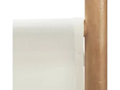 Mampara plegable 6 paneles 240 cm Bambú y lona