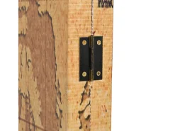 Mampara plegable 228 x 170 cm Mapa del Mundo Amarillo