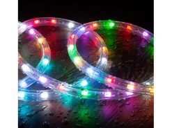 Manguera LED Redonda 220V AC 36 LED/m RGB IP65 Corte 100 cm a Medida RGB 2 m