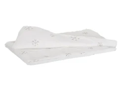 Manta + cojín decorativo nieve (2 piezas)