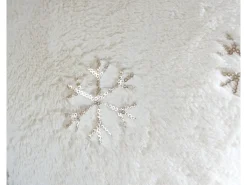 Manta + cojín decorativo nieve (2 piezas)