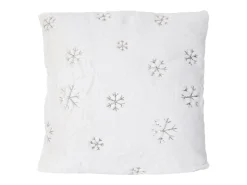 Manta + cojín decorativo nieve (2 piezas)