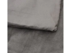 Manta con peso con funda tela gris 150x200 cm 7 kg ES509169