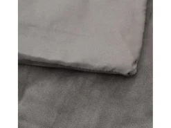 Manta con peso con funda tela gris 200x220 cm 13 kg ES654455