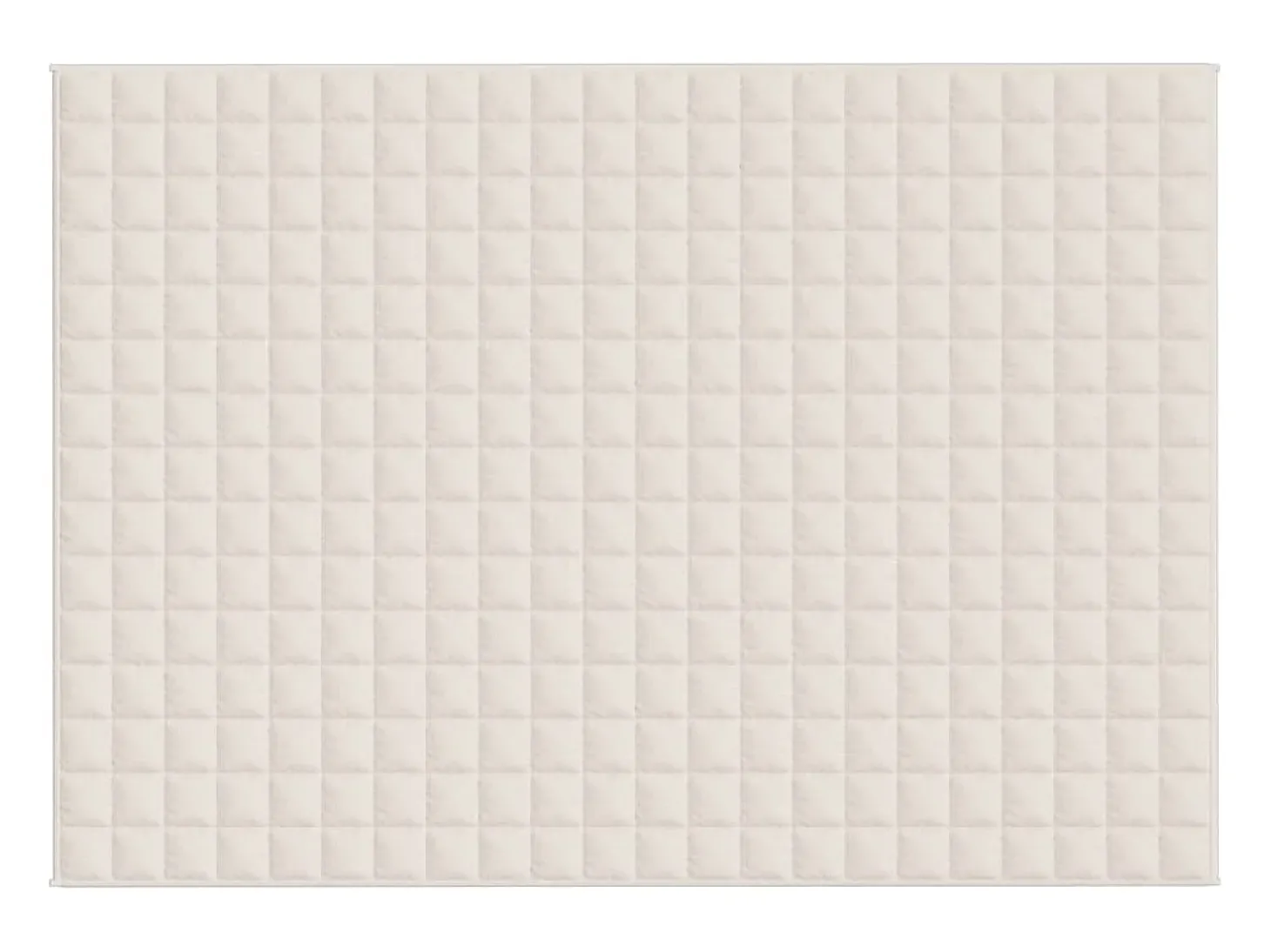 Manta con peso tela color crema claro 155x220 cm 7 kg ES644487
