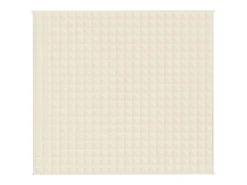 Manta con peso tela color crema claro 200x225 cm 9 kg ES432380