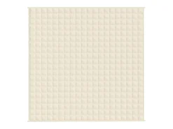 Manta con peso tela color crema claro 200x200 cm 9 kg ES290057