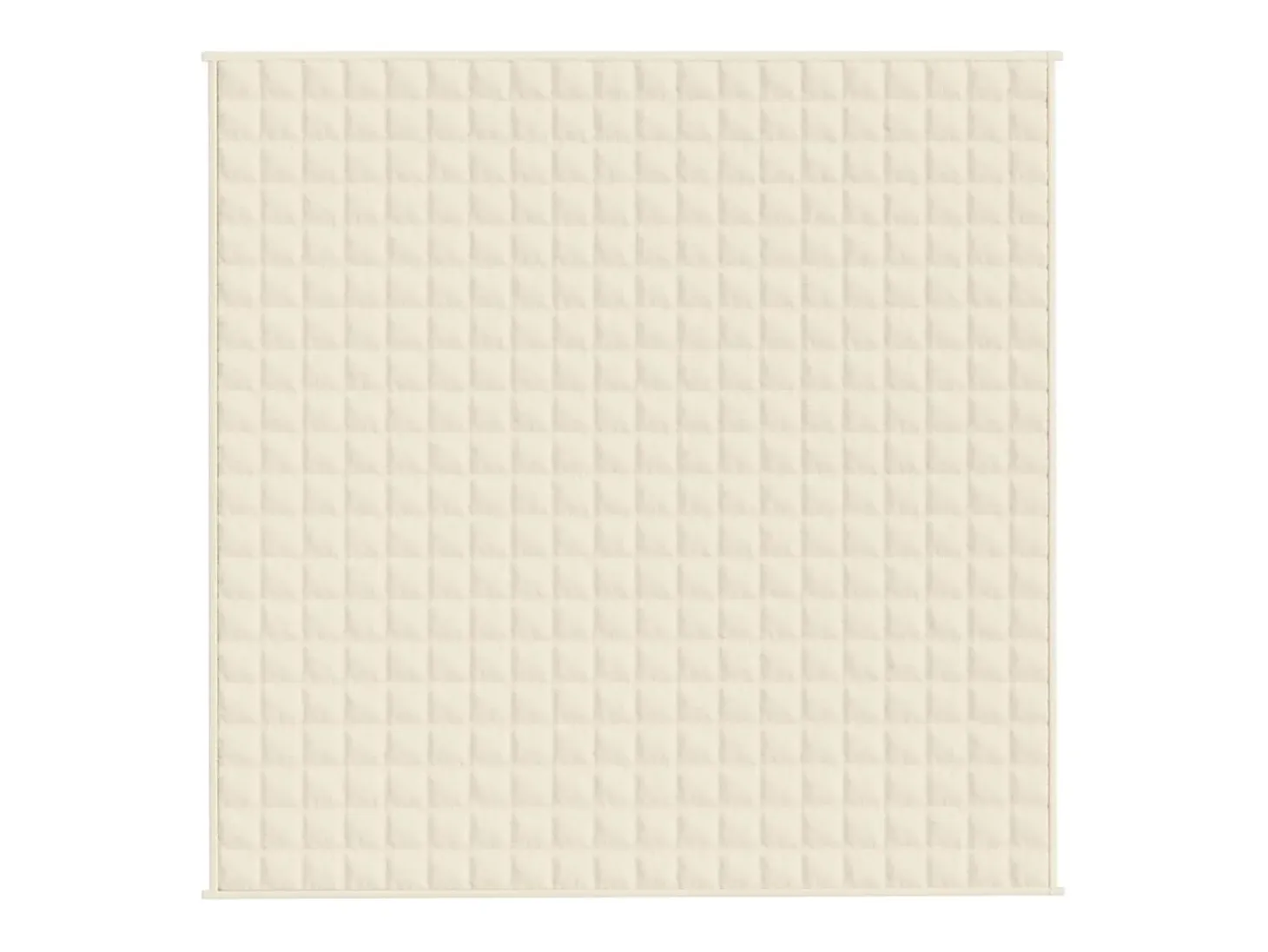 Manta con peso tela color crema claro 200x200 cm 9 kg ES290057