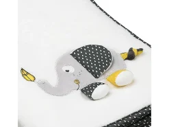 Manta de bebé de terciopelo blanco