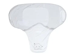 Manta de Envoltura para Bebé de Fibra de Bambú Blanco 26,4 cm