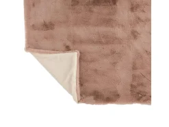 Manta de poliéster rosa empolvado 180x130 cm