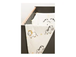 Manta de punto de 80x100cm en algodón beige