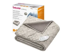 Manta Eléctrica Beurer HD 75 Cosy Nordic 180x130 cm Peluche Suave 6 Niveles de Temperatura con Apagado Automático