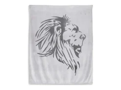 Manta extra suave 130x150 cm LION gris y antracita