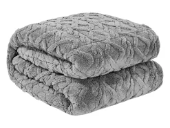Manta Lastrada SucceBuy, Manta Pesada 152 x 203 cm, 9,2 kg, Polar Suave, Cálida y Mullida con Perlas de Vidrio, Apta para Personas de 90 a 113 kg, Gris