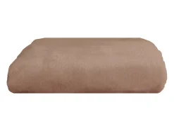 Manta marrón FLANBERG de Poliéster - 180x220 cm - SACASA