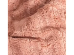 Manta plaid bitono rosa y blanco 180x220cm BERGIL - SACASA