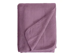 Manta plaid morado 130x170cm SMOOTIK - SACASA