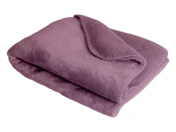 Manta plaid morado 130x170cm SMOOTIK - SACASA