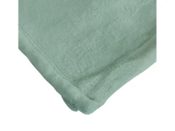 Manta plaid verde eucalipto 180x220cm FLANBERG - SACASA