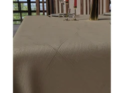 Mantel rectangular antimanchas 150x250 cm Champagne LUXUR, por Soleil d'Ocre