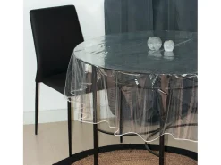 Mantel redondo D.140 cm CRISTAL transparente