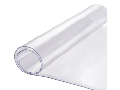 Mantel SucceBuy Protección de Mesa en PVC, 41 X 81 CM, Manguito en Plástico Transparente, 0.15CM de Grosor