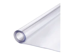 Mantel SucceBuy Protector de Mesa en PVC 137 X 137 CM, Protector de Escritorio en Plástico Transparente 0.2CM de Grosor