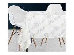 Mantel 180X180 CM COMETE blanco, de Soleil d'Ocre