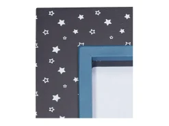 Marco de fotos rectangular MDF azul