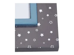 Marco de fotos rectangular MDF azul