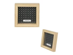 Marcos de fotos de madera de la vida familiar (juego de 8)