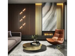 Maytoni Axis Aplique moderno Up & Down negro 3000K