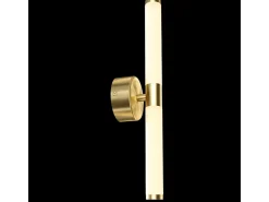 Maytoni Axis Moderna lámpara de pared LED integrada dorada, 3000 K, pantalla acrílica esmerilada