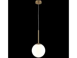 Maytoni Basic form Maytoni Basic Form - Lámpara de techo grande y moderna con forma de globo dorado E14