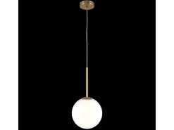 Maytoni Basic form Maytoni Basic Form - Lámpara de techo grande y moderna con forma de globo dorado E14