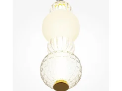 Maytoni Collar Lámpara de techo colgante delgada moderna LED integrado dorado 3000K