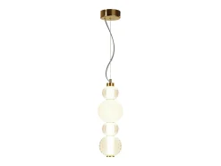Maytoni Collar Lámpara de techo colgante delgada moderna LED integrado dorado 3000K