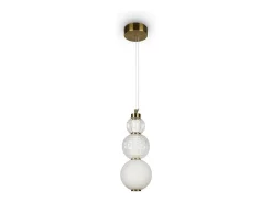 Maytoni Collar Moderna lámpara de techo colgante LED integrada dorada 3000K