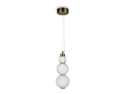 Maytoni Collar Moderna lámpara de techo colgante LED integrada dorada 3000K