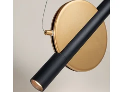 Maytoni Enigma Moderna lámpara de techo colgante LED integrada latón 3000K