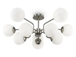 Maytoni Erich Lámpara de Techo Moderna Globo 10 Luces Níquel E14