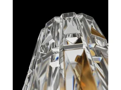 Maytoni Facet Lámpara de pared neoclásica de vidrio y cristal Oro