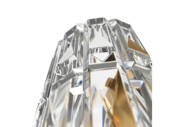 Maytoni Facet Lámpara de pared neoclásica de vidrio y cristal Oro