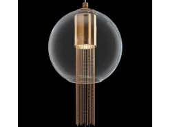 Maytoni Flusso I Lámpara de Techo Suspendida Fina Moderna Bronce GU10