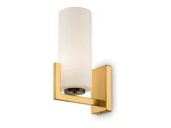 Maytoni Fortano Moderna lámpara de pared de latón Fortano con pantalla de cristal