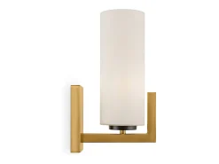 Maytoni Fortano Moderna lámpara de pared de latón Fortano con pantalla de cristal